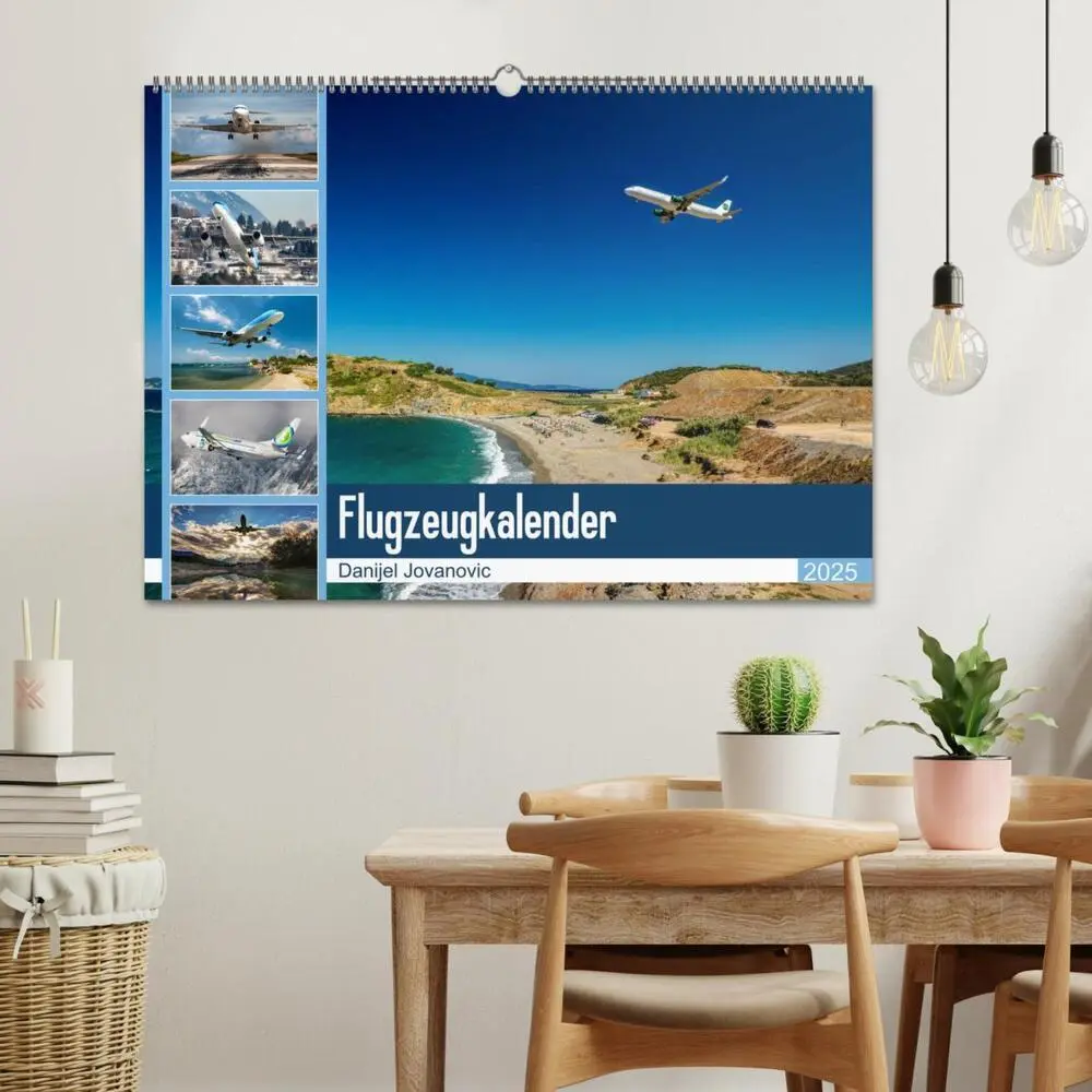 Bild: 9783435276547 | Flugzeugkalender 2025 (Wandkalender 2025 DIN A2 quer), CALVENDO...