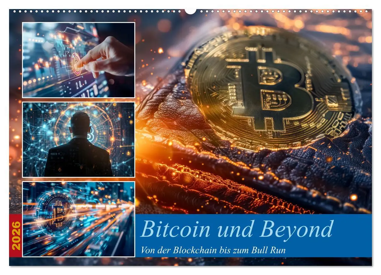 Cover: 9783457366547 | Bitcoin und Beyond (Wandkalender 2026 DIN A2 quer), CALVENDO...