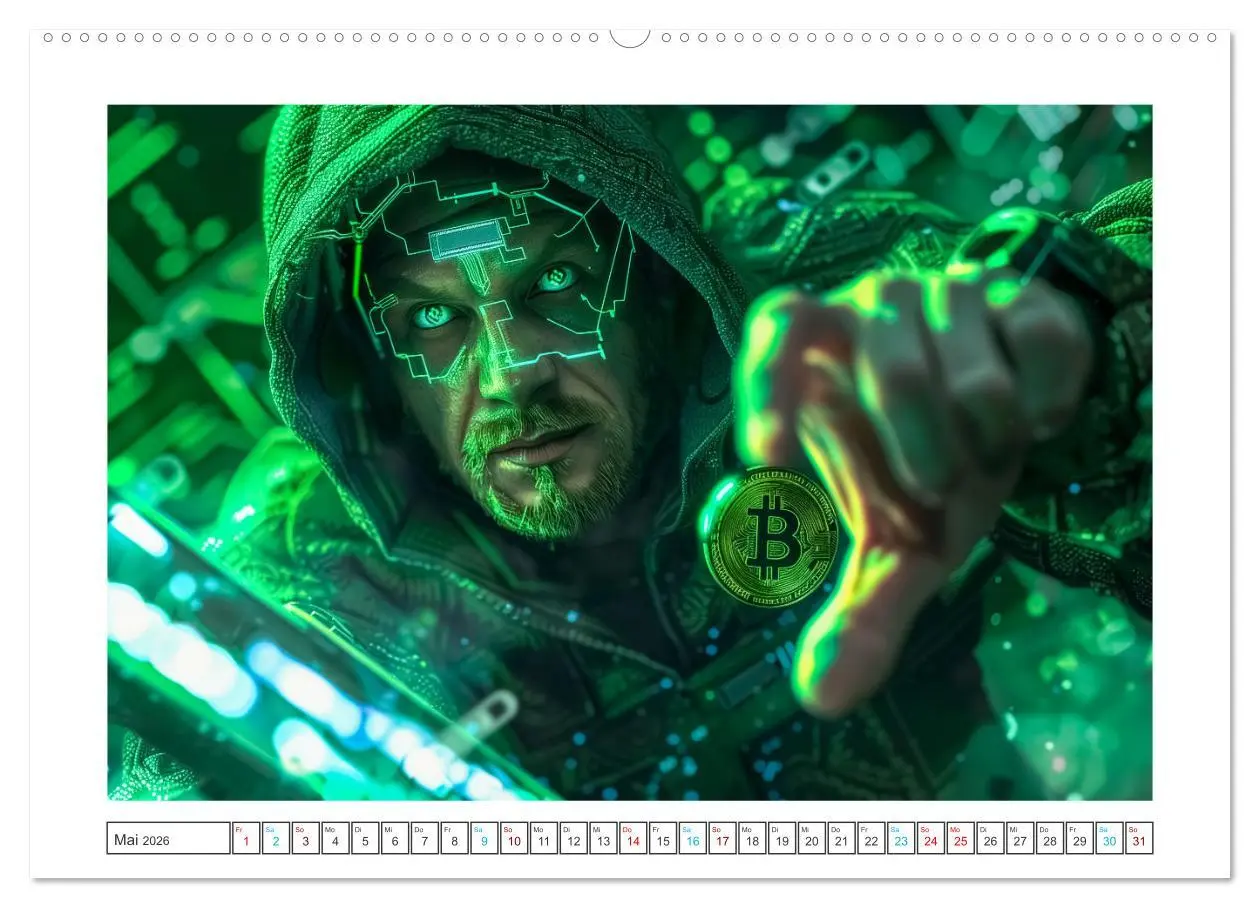 Bild: 9783457366547 | Bitcoin und Beyond (Wandkalender 2026 DIN A2 quer), CALVENDO...