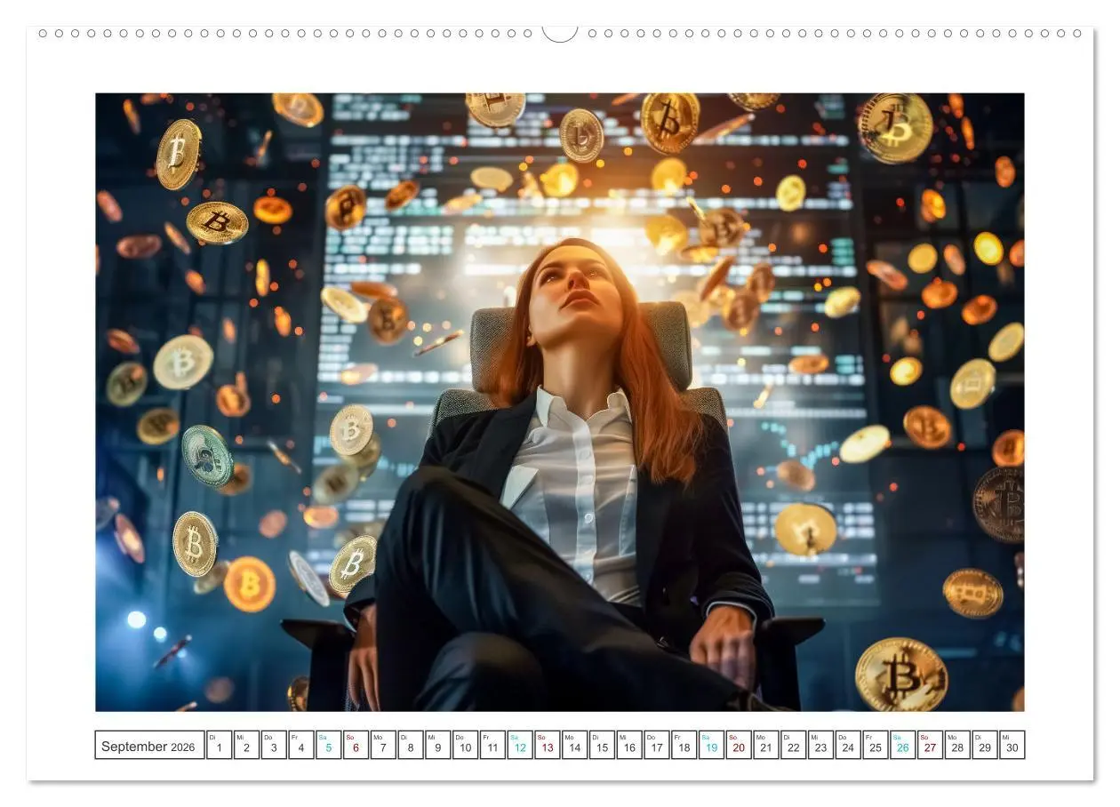 Bild: 9783457366547 | Bitcoin und Beyond (Wandkalender 2026 DIN A2 quer), CALVENDO...