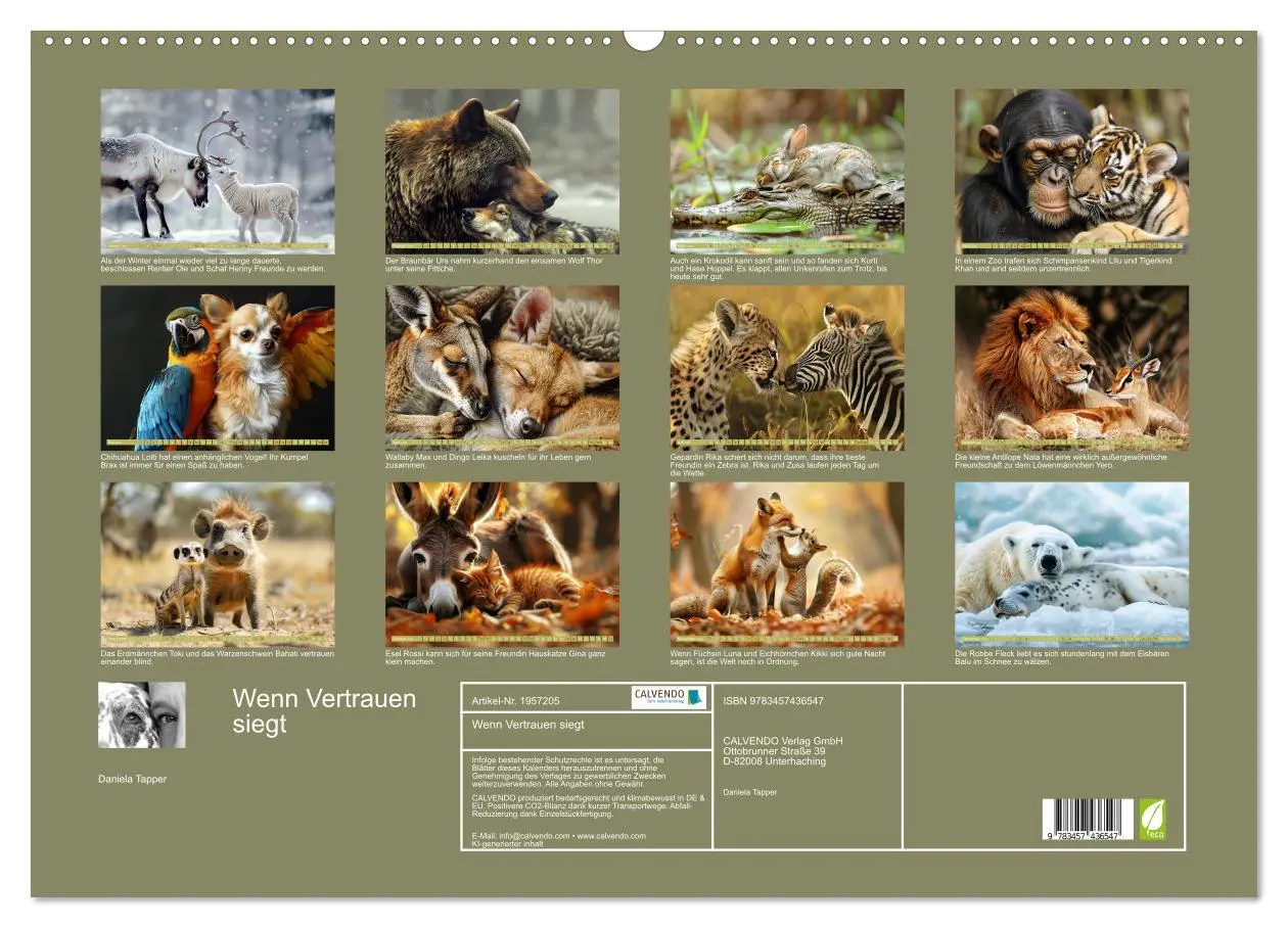 Bild: 9783457436547 | Wenn Vertrauen siegt (Wandkalender 2026 DIN A2 quer), CALVENDO...