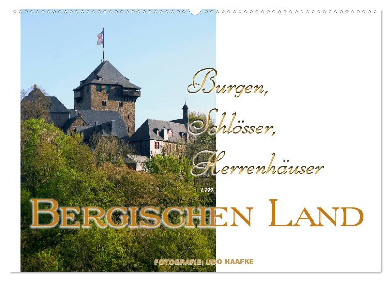 Cover: 9783457816547 | Burgen, Schlösser, Herrenhäuser im Bergischen Land (Wandkalender...