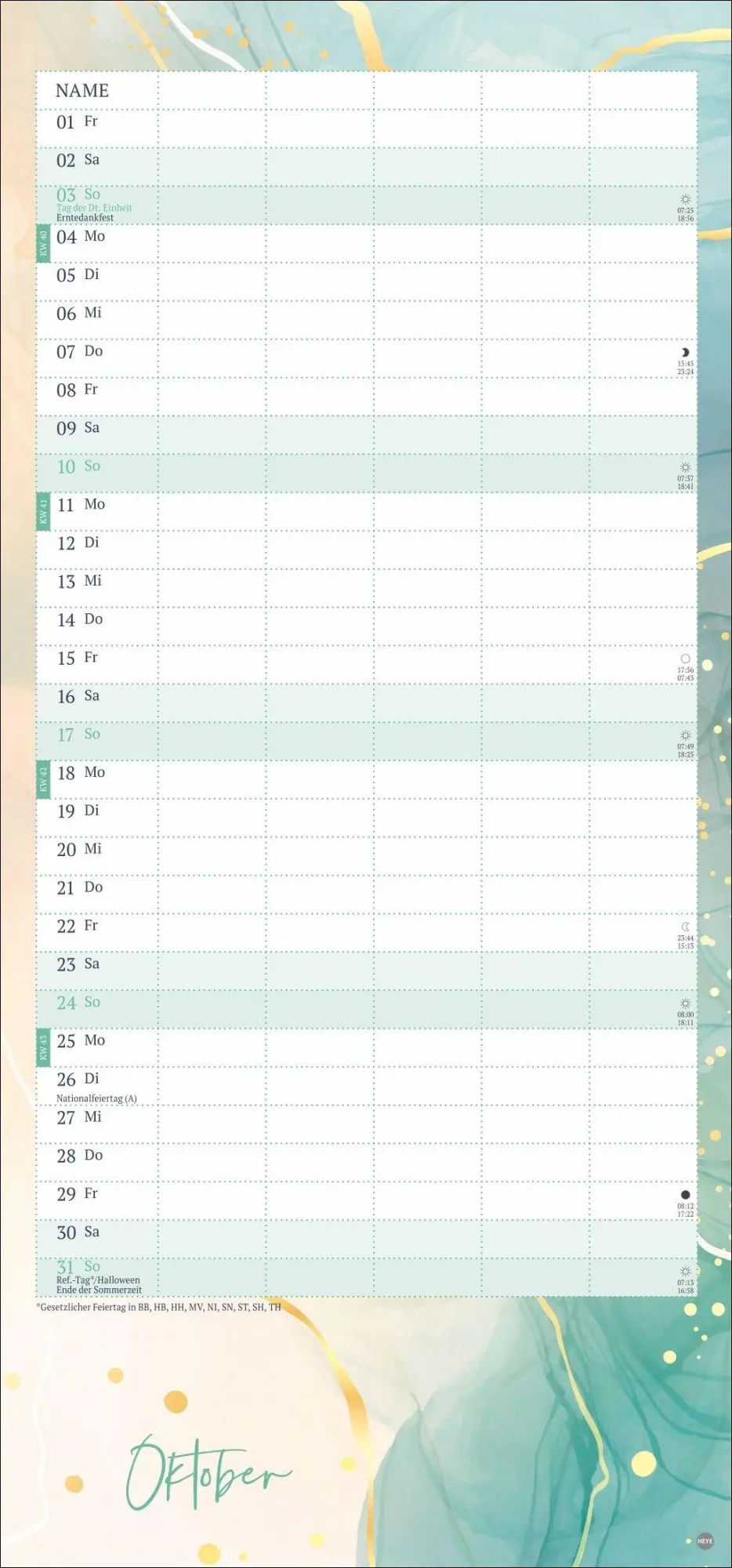 Bild: 9783756416547 | Watercolor Familienplaner 2027 | Kalender | Familienplaner Athesia