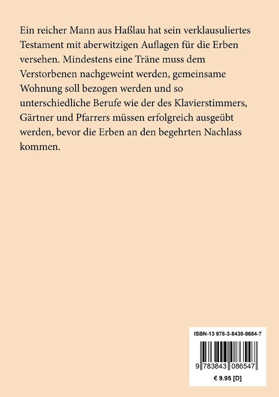Rückseite: 9783843086547 | Flegeljahre | Eine Biographie | Jean Paul | Taschenbuch | 444 S.