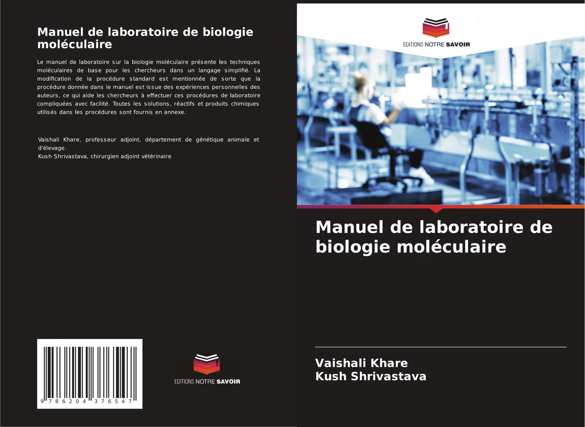 Cover: 9786204376547 | Manuel de laboratoire de biologie moléculaire | Vaishali Khare (u. a.)