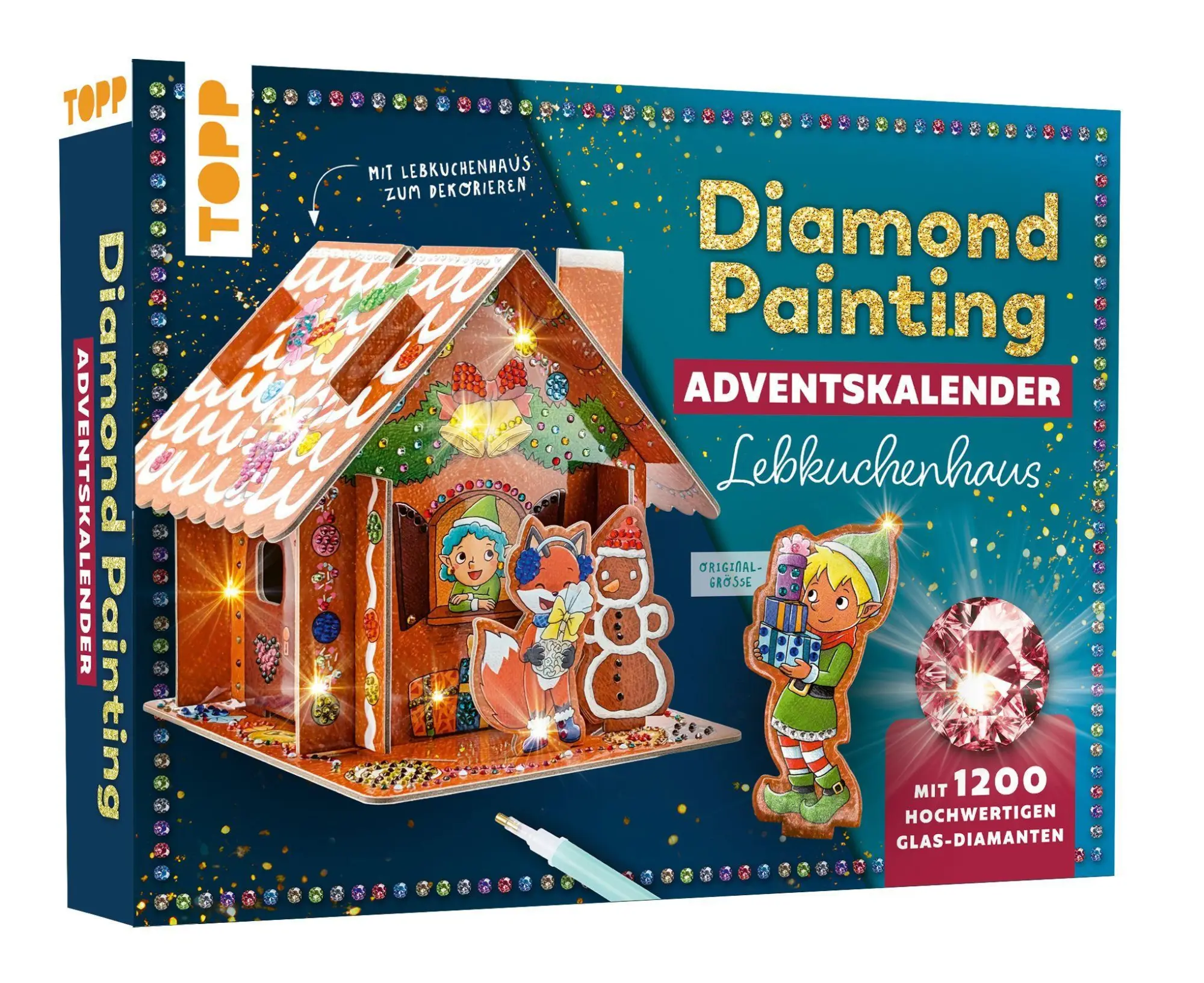 Cover: 4007742186647 | Diamond Painting Adventskalender Lebkuchenhaus. Mit Material und...