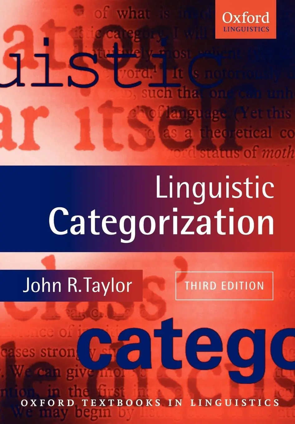 Cover: 9780199266647 | Linguistic Categorization | John R Taylor | Taschenbuch | Englisch