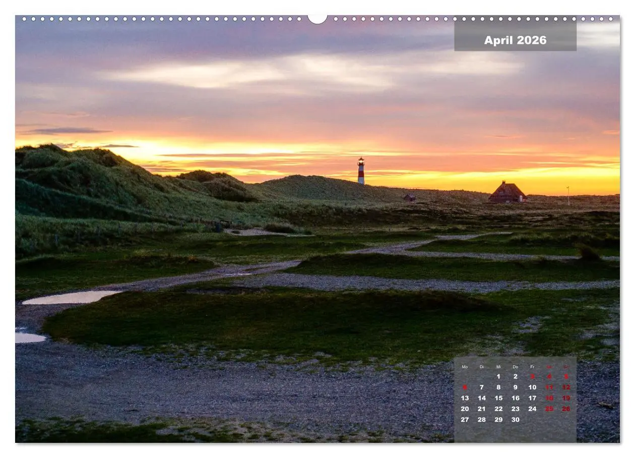 Bild: 9783457596647 | feeling Sylt (Wandkalender 2026 DIN A2 quer), CALVENDO Monatskalender