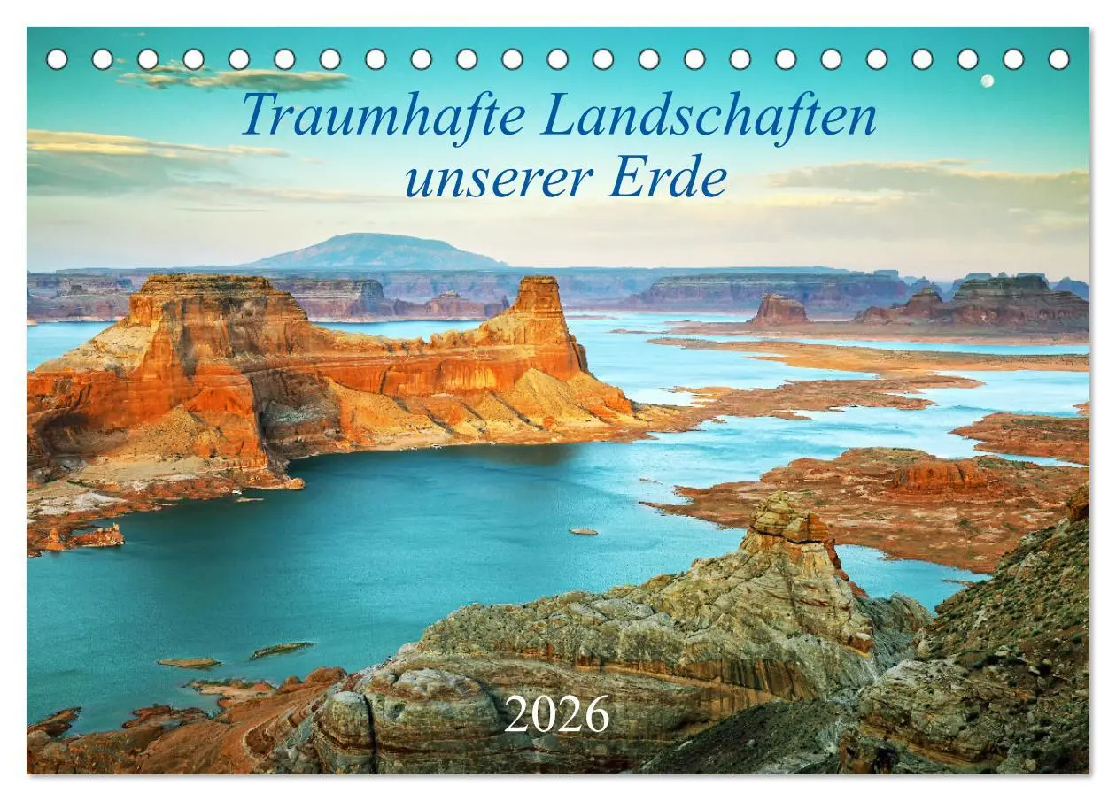 Cover: 9783457666647 | Traumhafte Landschaften unserer Erde (Tischkalender 2026 DIN A5...