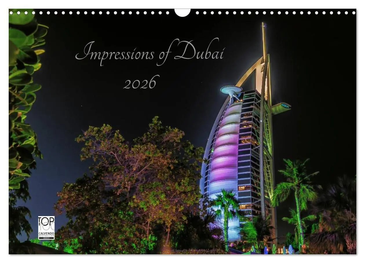 Cover: 9783457976647 | Impressions of Dubai 2026 (Wandkalender 2026 DIN A3 quer), CALVENDO...