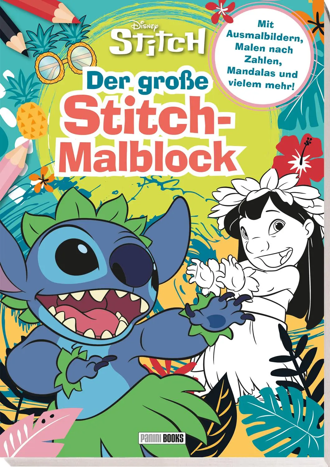 Cover: 9783833246647 | Disney Stitch: Der große Stitch-Malblock | Disney (u. a.) | Buch