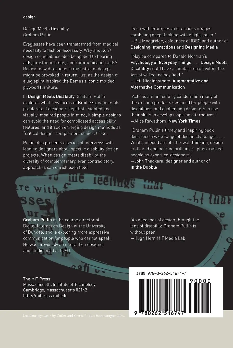 Rückseite: 9780262516747 | Design Meets Disability | Graham Pullin | Taschenbuch | Englisch