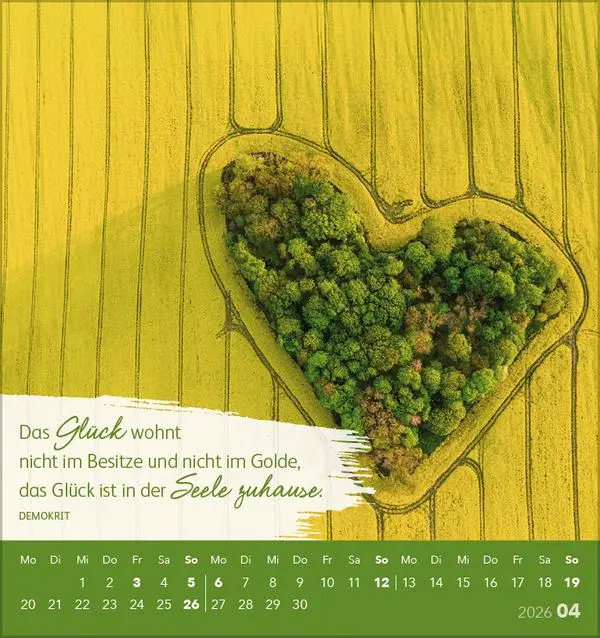 Bild: 9783731886747 | Schön, dass es dich gibt! 2026 | aufstellbarer Postkartenkalender