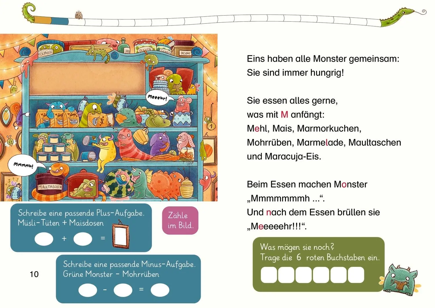 Bild: 9783751206747 | 101 Monster rechnen wie wild! | Wort + Zahl = genial! Level 1 | Bogen