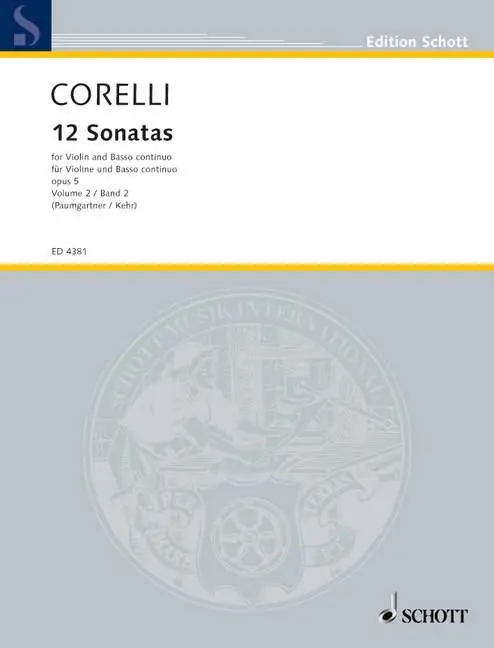 Cover: 9783795796747 | 12 Sonaten | Arcangelo Corelli | Broschüre | 124 S. | Deutsch | 1985