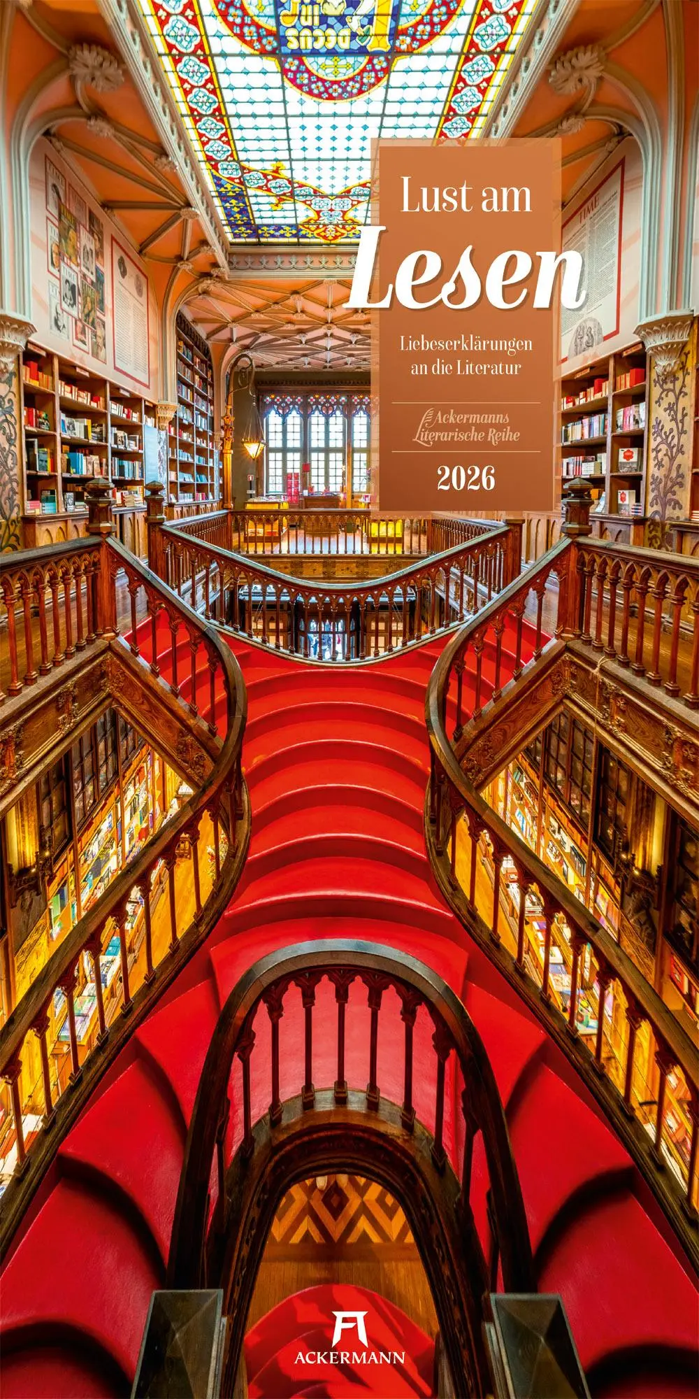 Cover: 9783838426747 | Lust am Lesen - Literatur-Kalender 2026 | Ackermann Kunstverlag GmbH