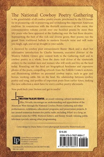 Rückseite: 9780762796847 | National Cowboy Poetry Gathering | The Anthology | Center | Buch