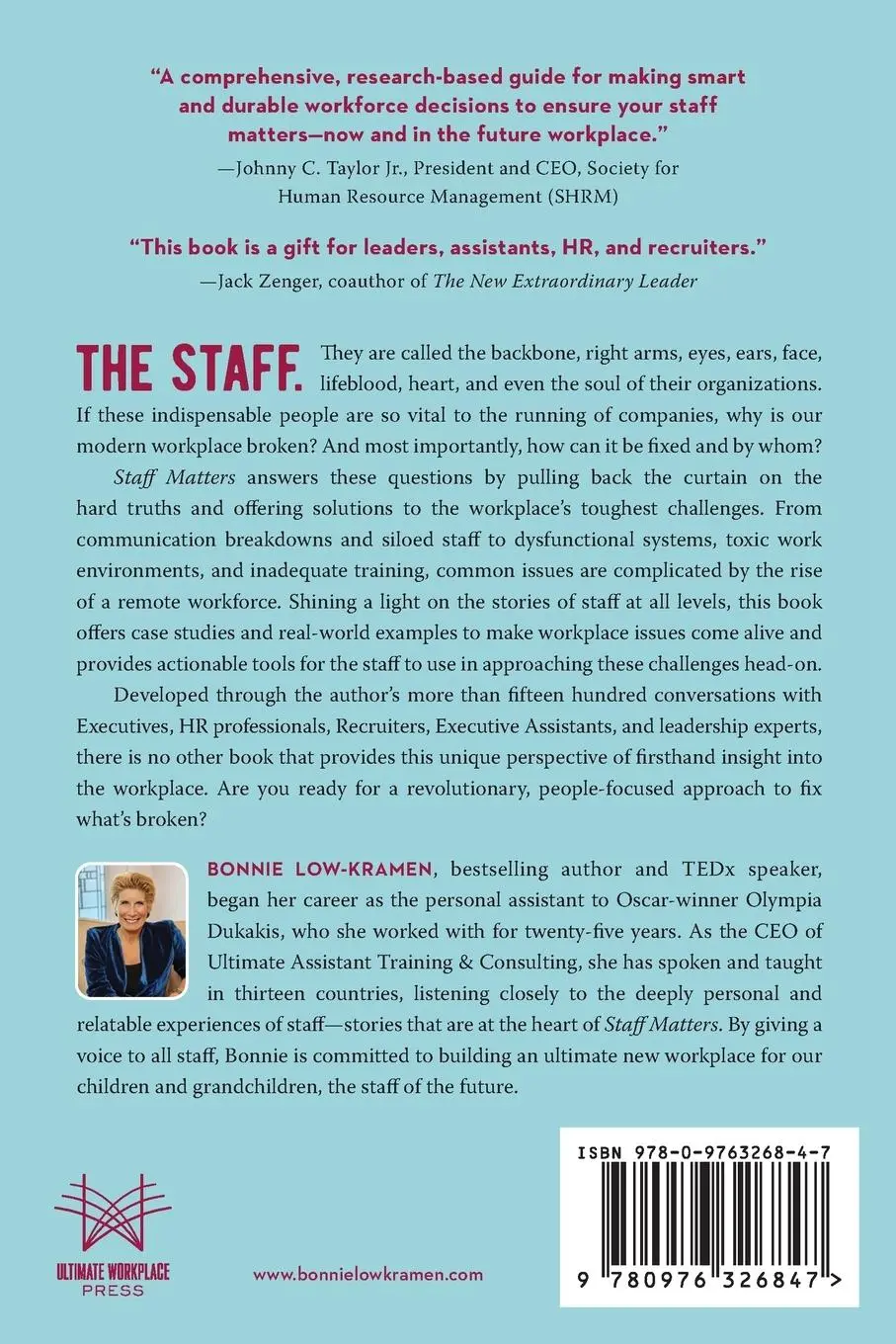 Rückseite: 9780976326847 | Staff Matters | Bonnie Low-Kramen | Taschenbuch | Englisch | 2023