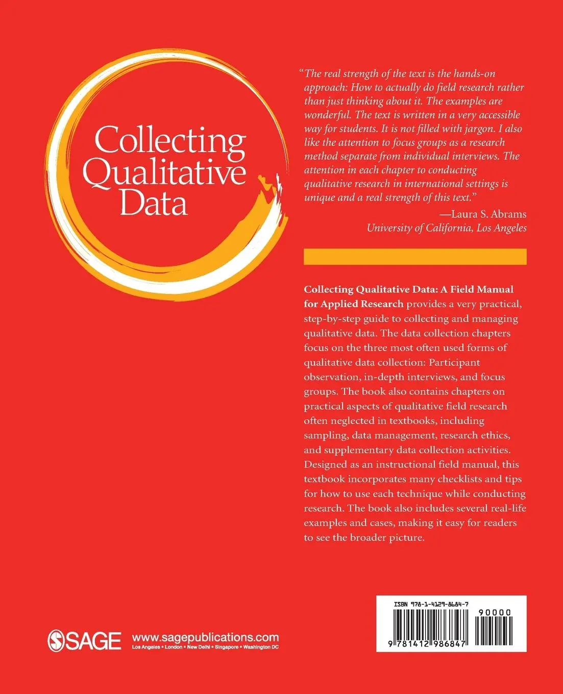 Rückseite: 9781412986847 | Collecting Qualitative Data | A Field Manual for Applied Research
