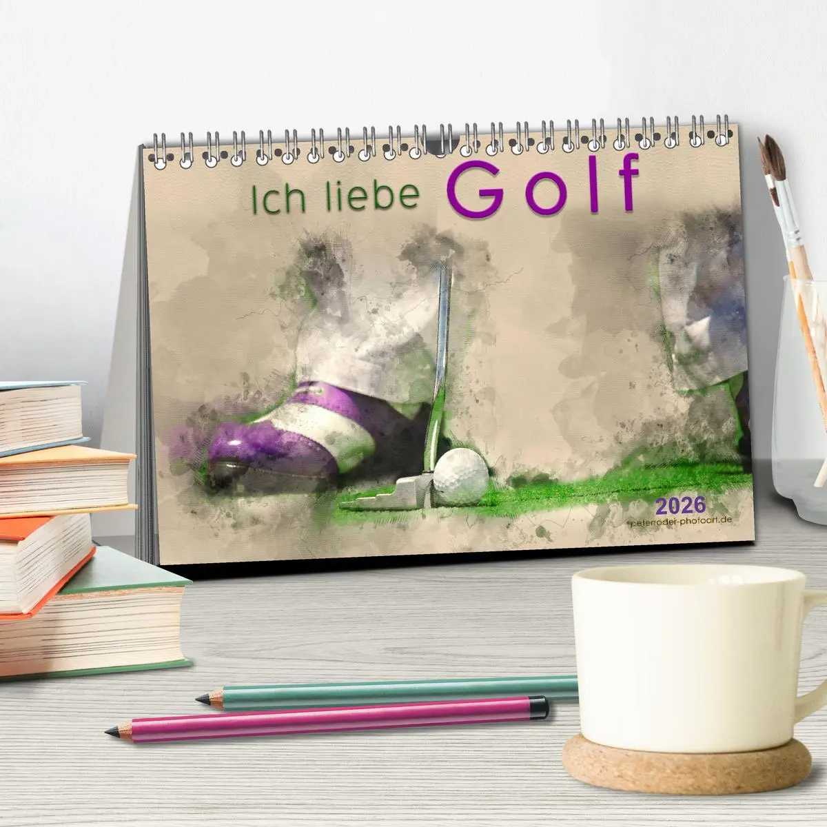 Bild: 9783457886847 | Ich liebe Golf (Tischkalender 2026 DIN A5 quer), CALVENDO...