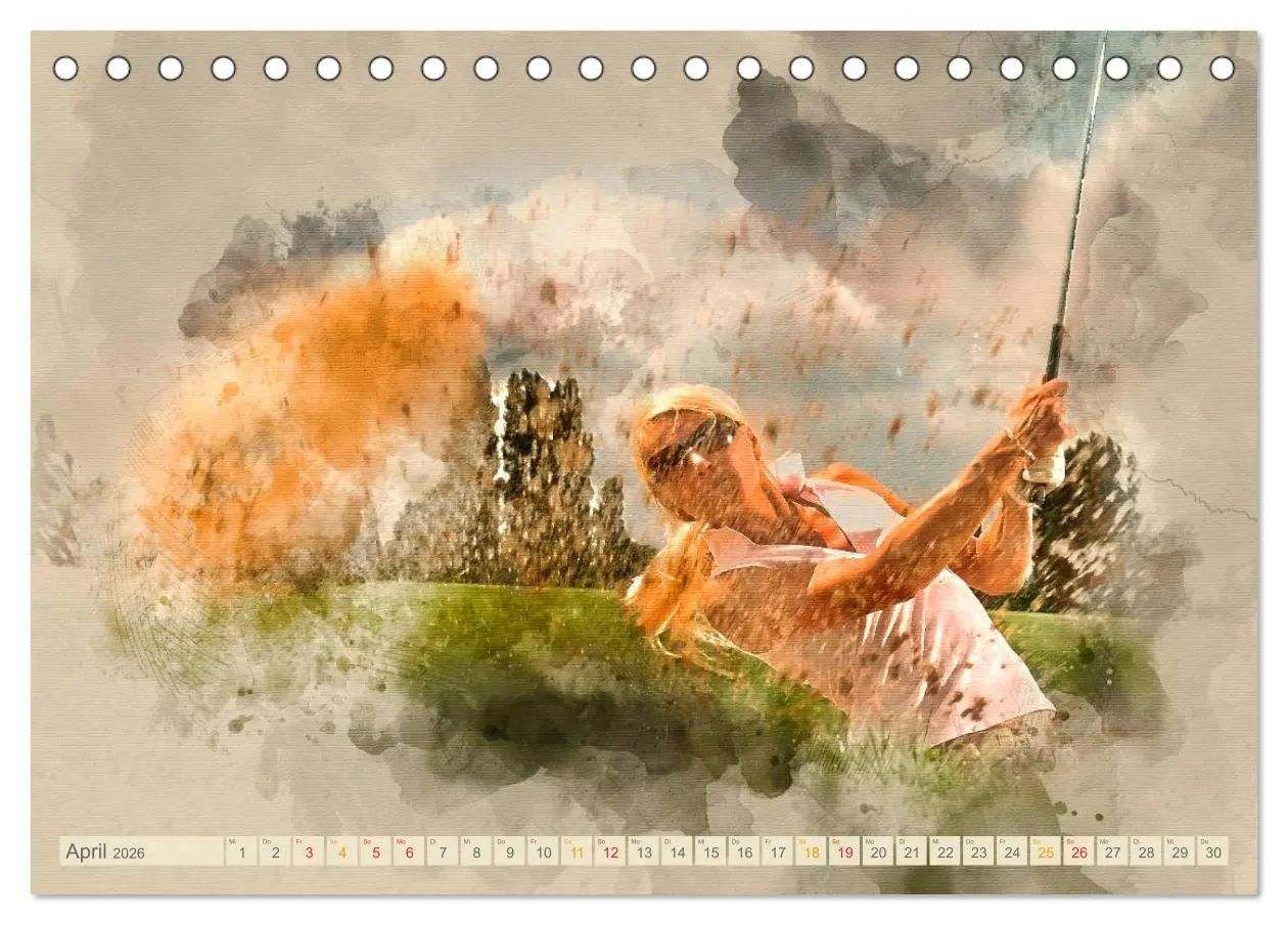 Bild: 9783457886847 | Ich liebe Golf (Tischkalender 2026 DIN A5 quer), CALVENDO...