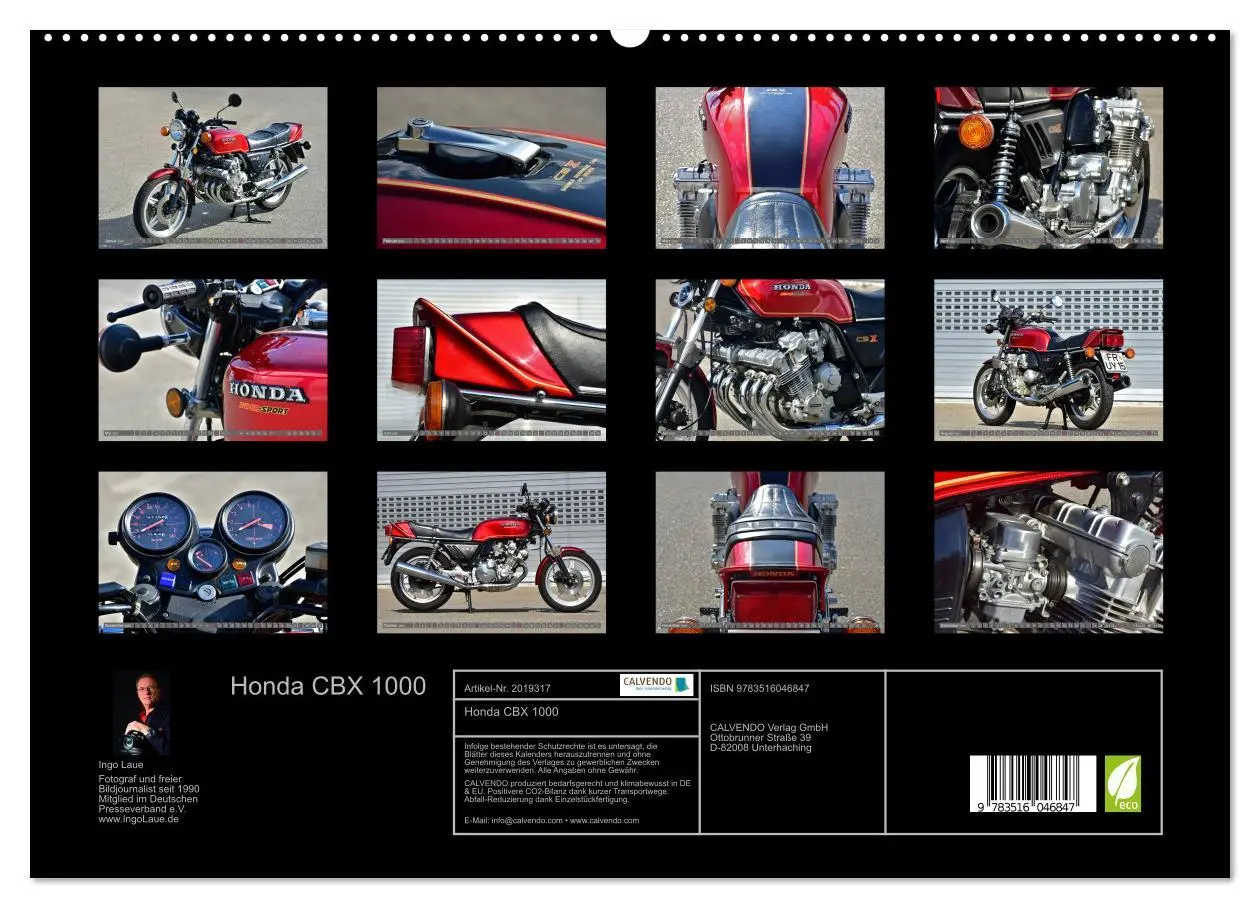 Bild: 9783516046847 | Honda CBX 1000 (hochwertiger Premium Wandkalender 2026 DIN A2...