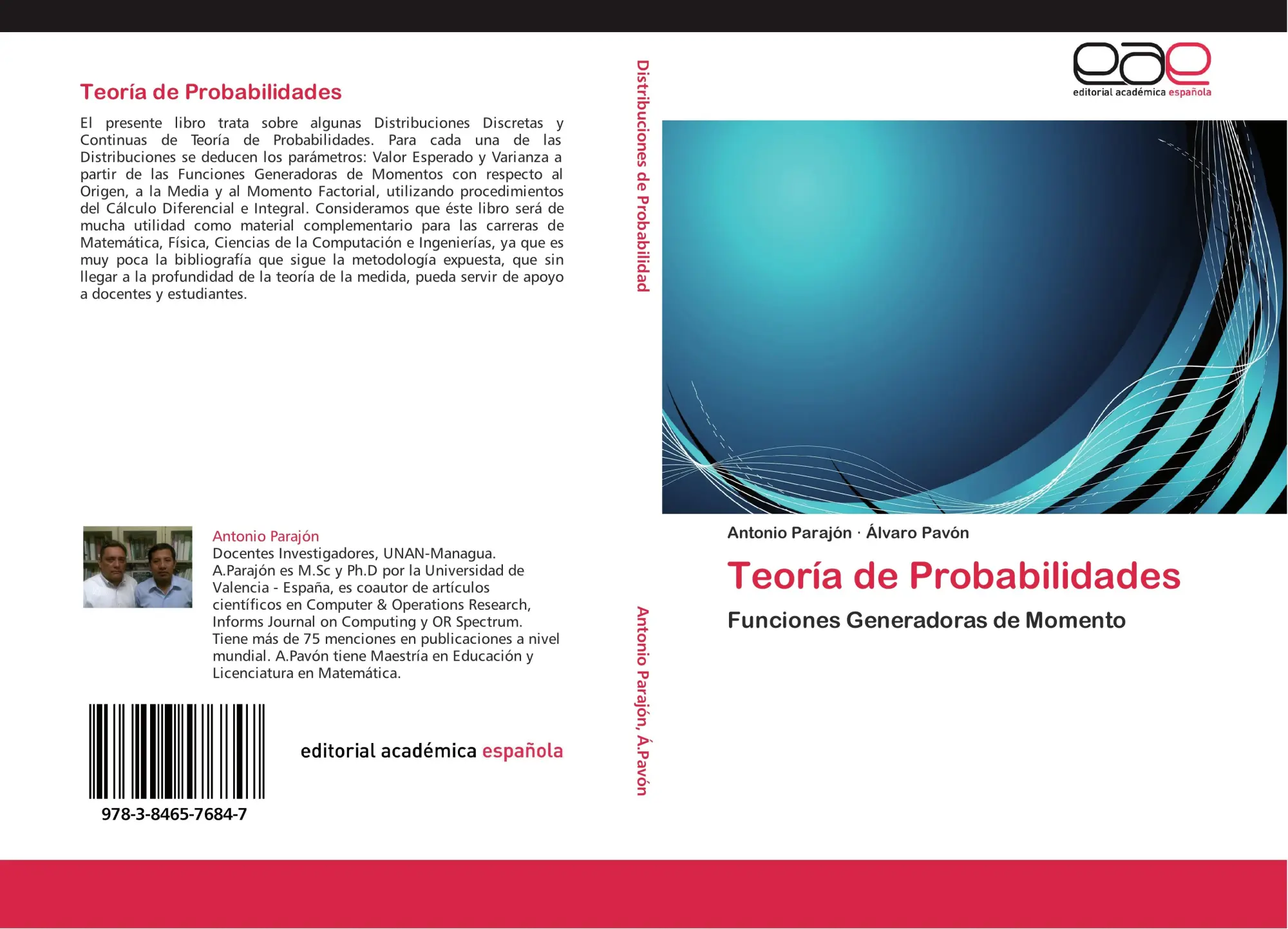 Cover: 9783846576847 | Teoría de Probabilidades | Funciones Generadoras de Momento | Buch