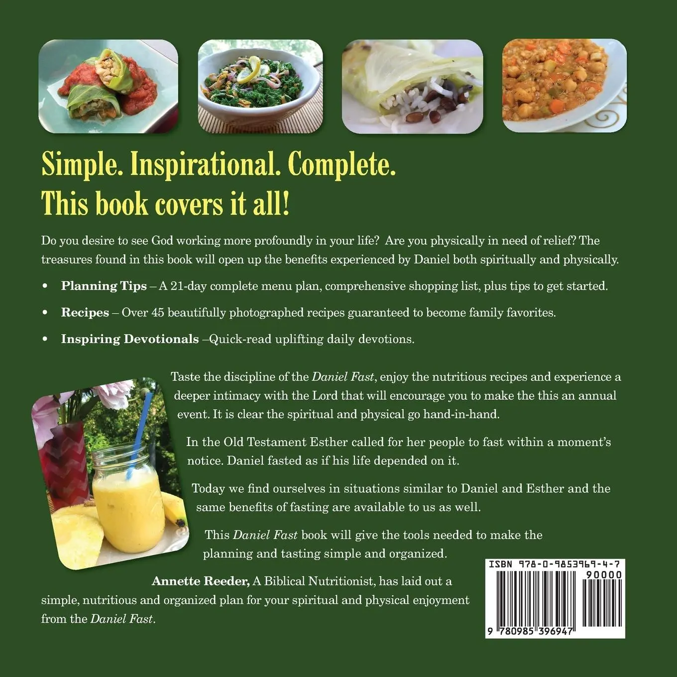 Rückseite: 9780985396947 | The Daniel Fast | Annette Reeder | Taschenbuch | Englisch | 2014