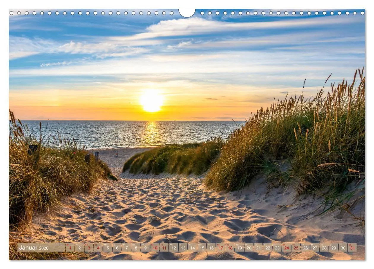 Bild: 9783457566947 | Verzaubert von Sylt (Wandkalender 2026 DIN A3 quer), CALVENDO...
