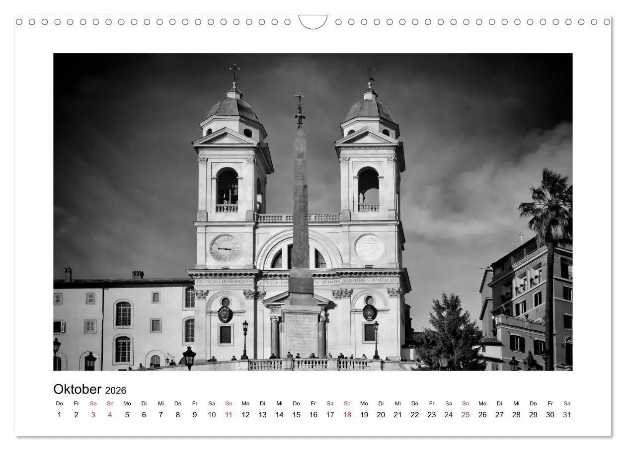 Bild: 9783516036947 | ROM Monochrom (Wandkalender 2026 DIN A3 quer), CALVENDO Monatskalender
