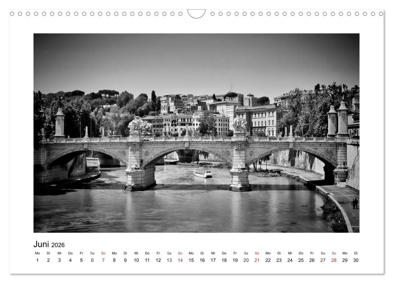 Bild: 9783516036947 | ROM Monochrom (Wandkalender 2026 DIN A3 quer), CALVENDO Monatskalender
