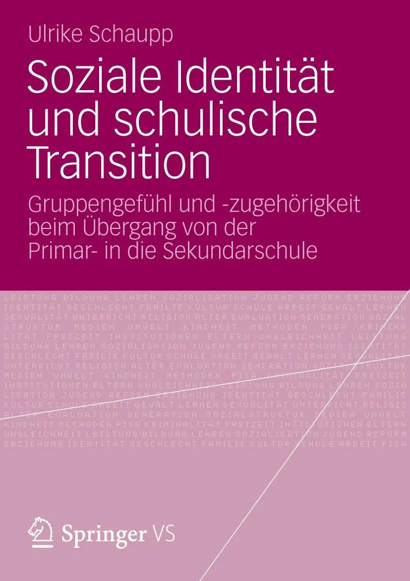Cover: 9783531196947 | Soziale Identität und schulische Transition | Ulrike Schaupp | Buch