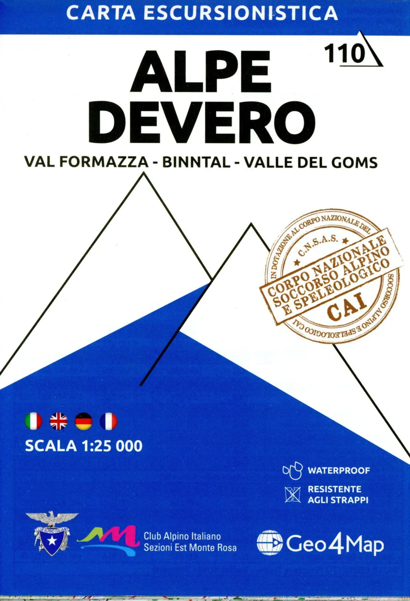 Cover: 9788899606947 | 110 Alpe Devero. Val Formazza, Binntal, Valle del Goms. Carta...