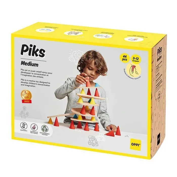 Cover: 3770012737047 | OPPI TOYS - Piks Stapelspielzeug Set medium | Deutsch | 2024