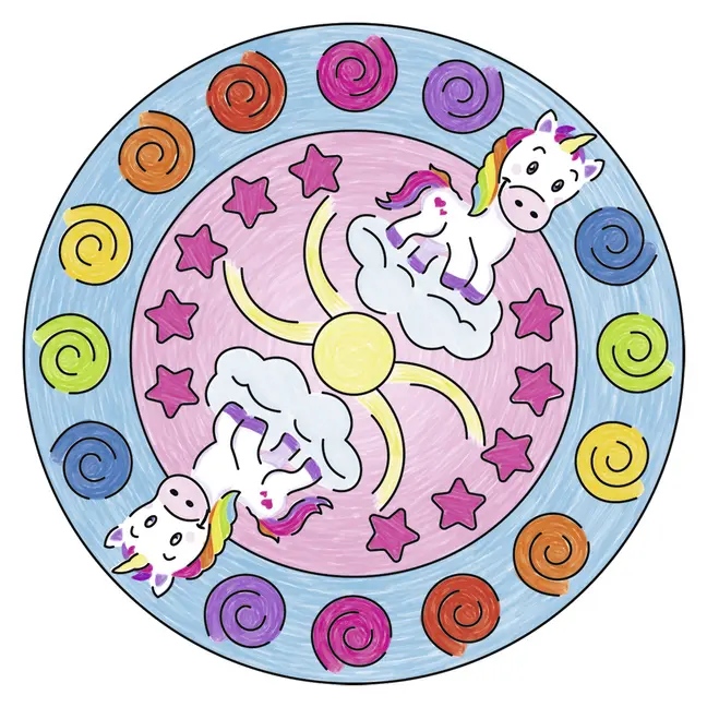 Bild: 4005556297047 | Ravensburger Mandala Designer Mini Unicorn 29704, Zeichnen lernen...