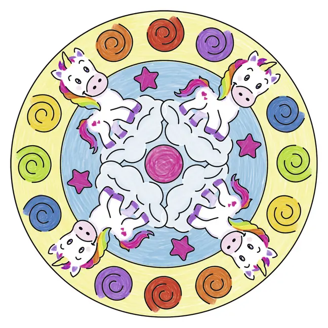 Bild: 4005556297047 | Ravensburger Mandala Designer Mini Unicorn 29704, Zeichnen lernen...