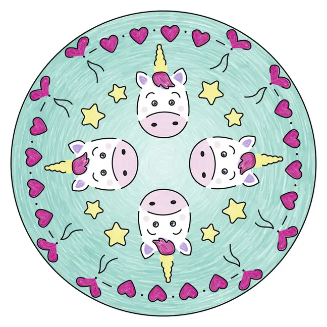 Bild: 4005556297047 | Ravensburger Mandala Designer Mini Unicorn 29704, Zeichnen lernen...