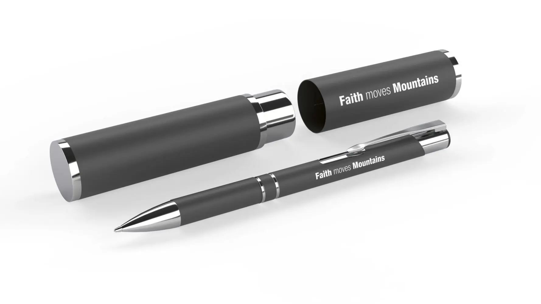 Faith moves Mountains - Kugelschreiber im Etui