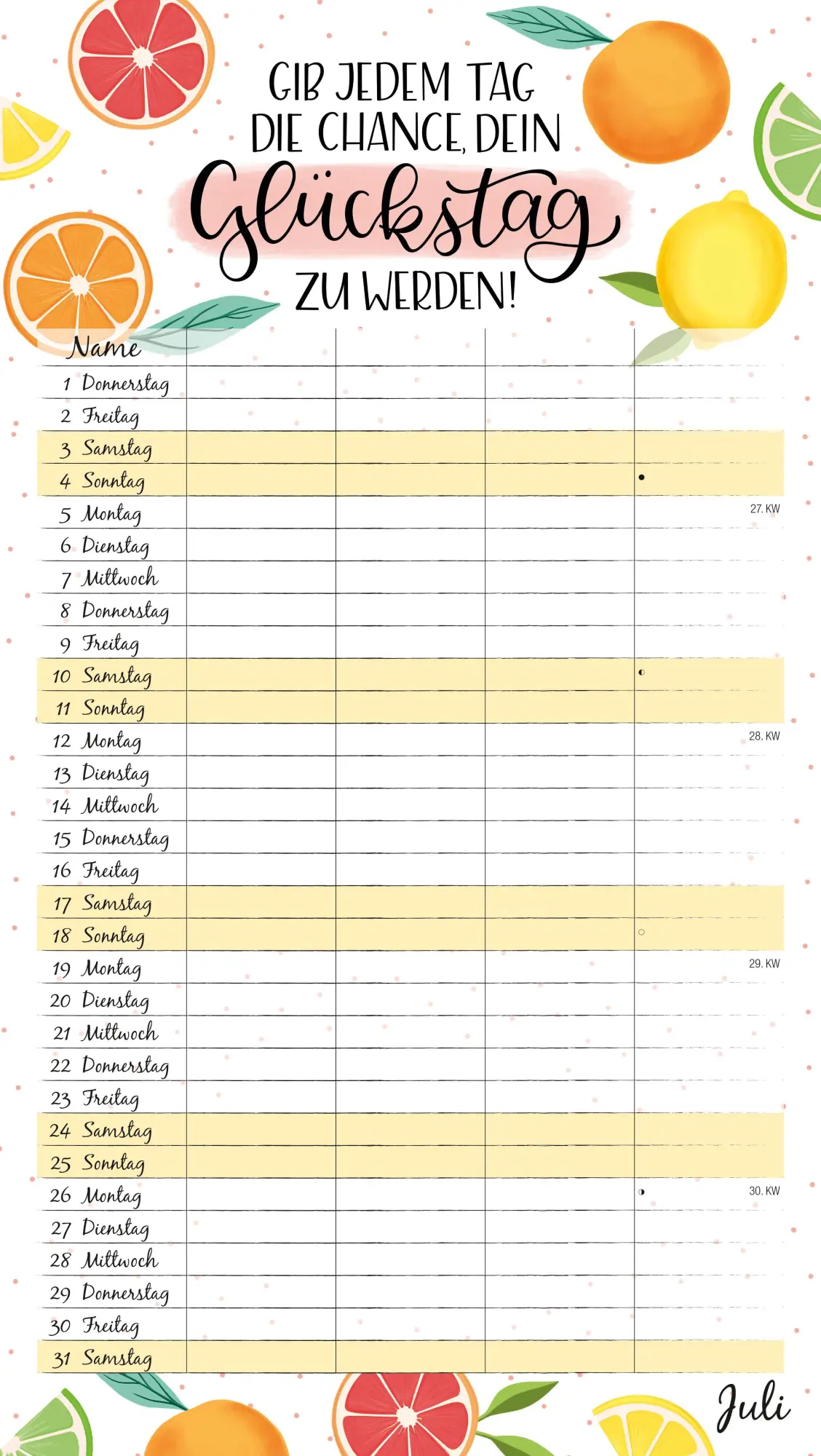 Bild: 4069095017047 | Familienplaner Krimskrams mit Tasche - 4 Spalten 2027 | KG | Kalender