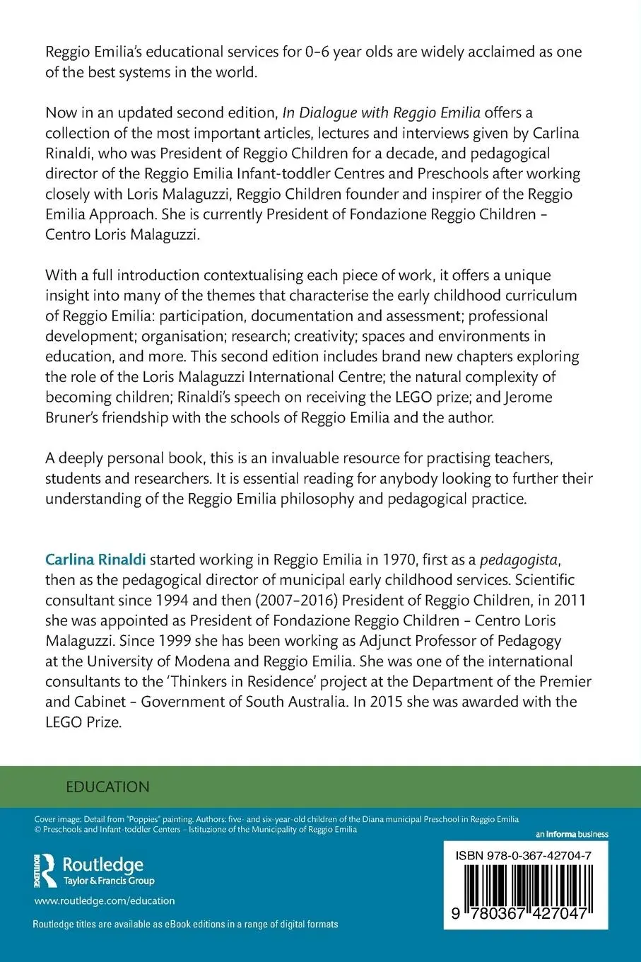 Rückseite: 9780367427047 | In Dialogue with Reggio Emilia | Listening, Researching and Learning