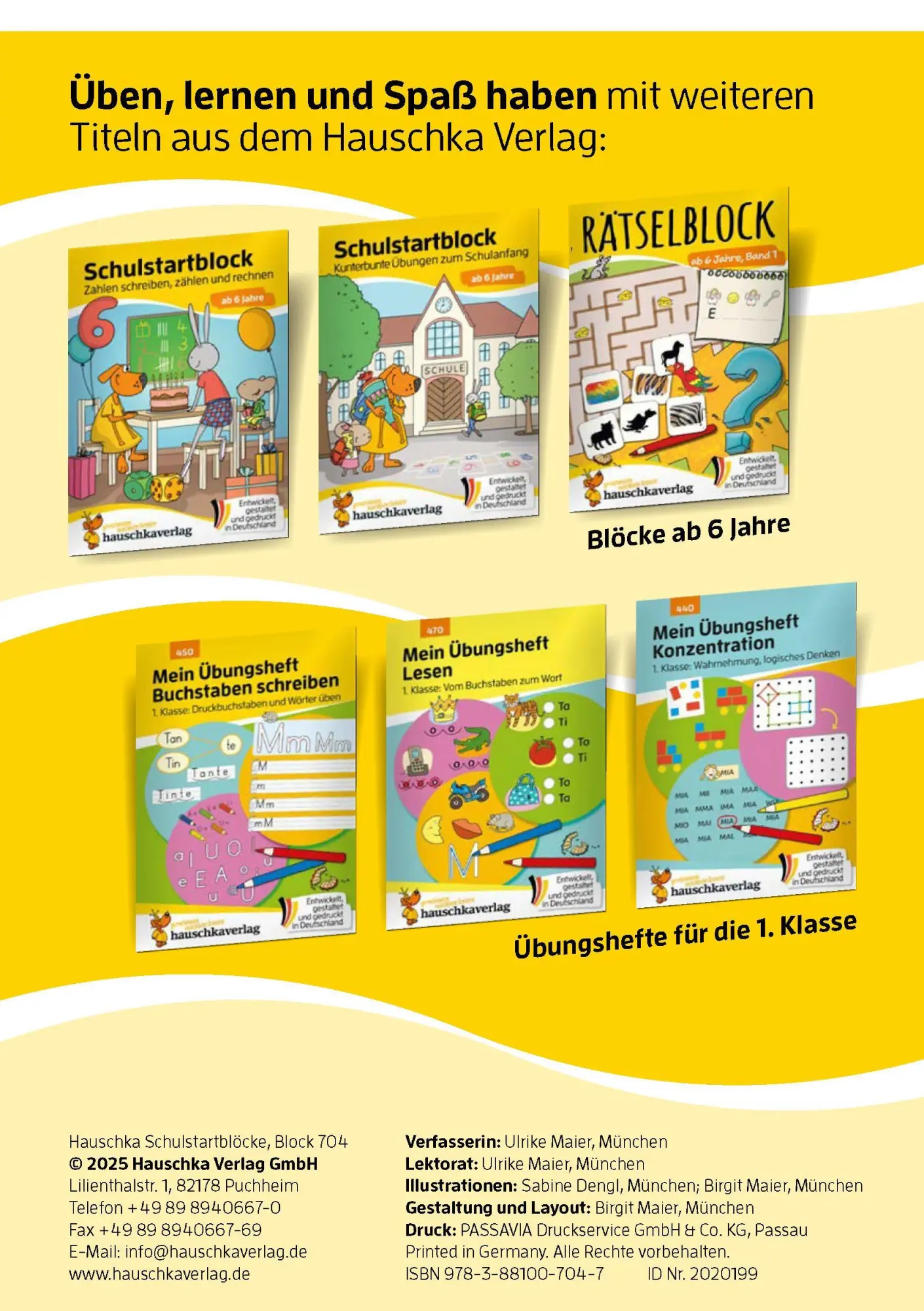 Bild: 9783881007047 | Schulstart-Block ab 6 Jahre - Buchstaben schreiben lernen | Maier