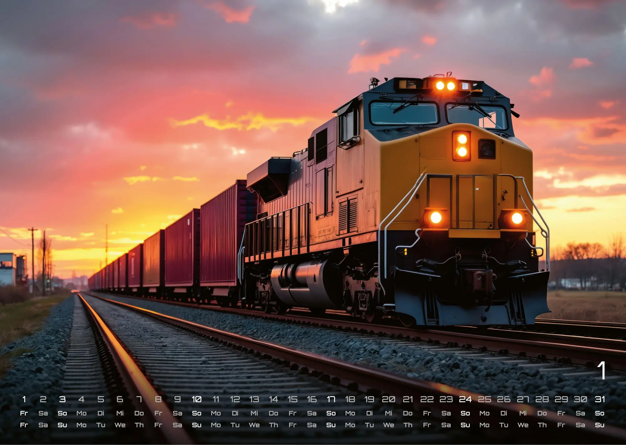 Bild: 9783986737047 | Eisenbahn - faszinierende Bahnwelt - 2027 - Kalender DIN A3 | de