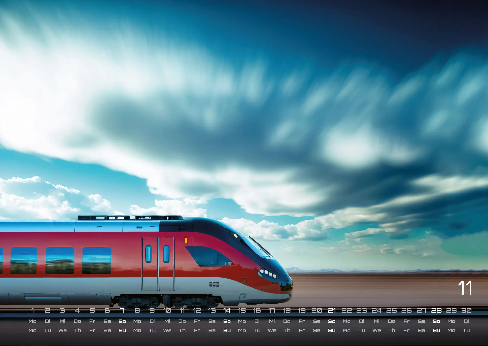 Bild: 9783986737047 | Eisenbahn - faszinierende Bahnwelt - 2027 - Kalender DIN A3 | de