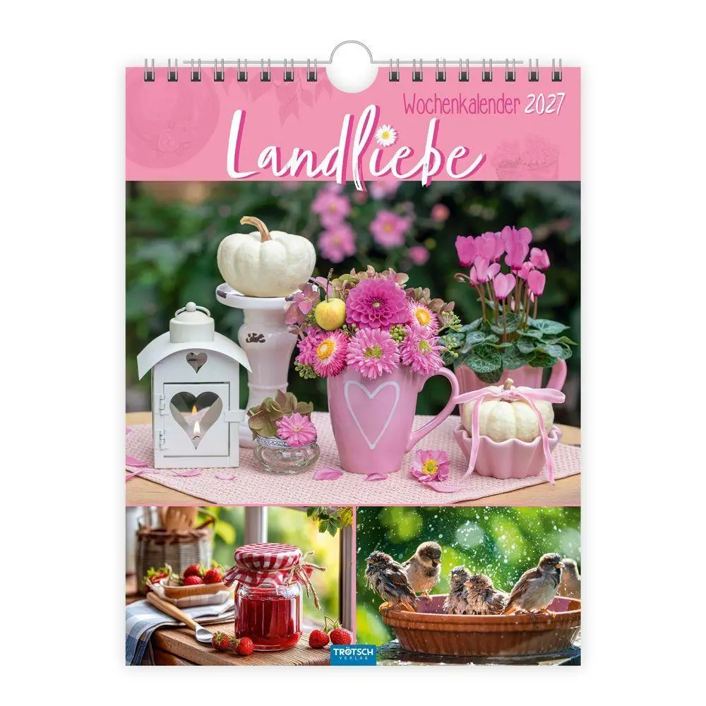 Cover: 9783988027047 | TRÖTSCH - Wochenkalender zum Hängen Landliebe 2027 | Wandkalender | KG