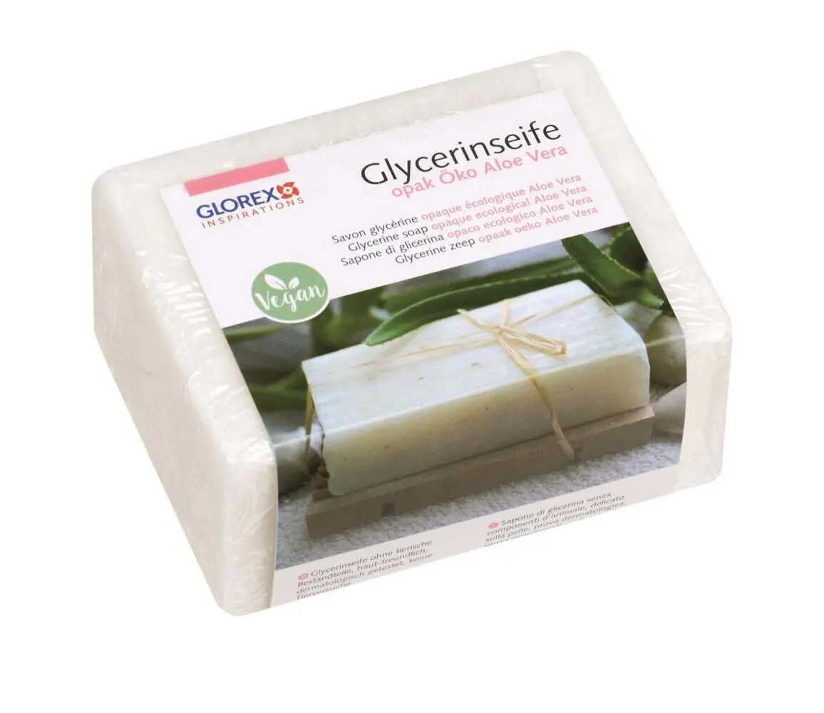Glycerin-Seife Öko 500g mit Aloe Vera opak
