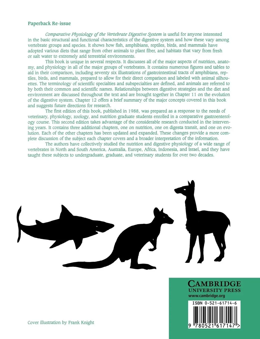 Rückseite: 9780521617147 | Comparative Physiology of the Vertebrate Digestive System | Buch