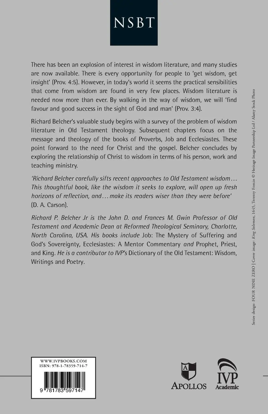 Rückseite: 9781783597147 | Finding Favour in the Sight of God | A Theology Of Wisdom Literature