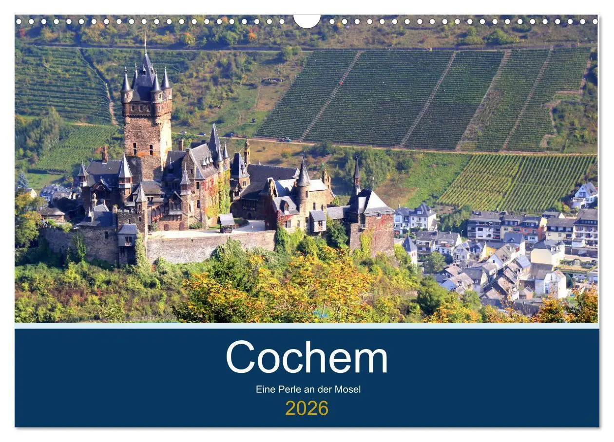 Cover: 9783457827147 | Cochem - Eine Perle an der Mosel (Wandkalender 2026 DIN A3 quer),...