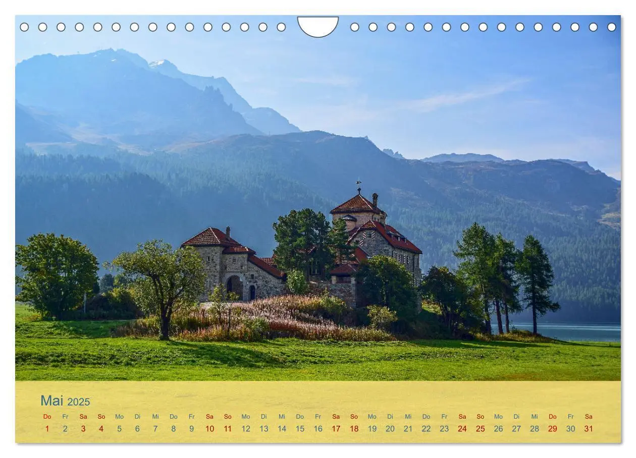 Bild: 9783435107247 | Oberengadin - Berge, Seen und Licht (Wandkalender 2025 DIN A4...