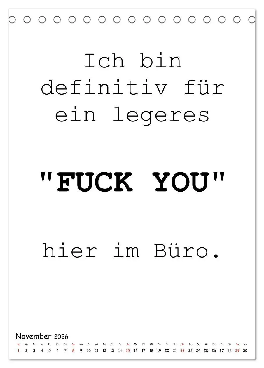 Bild: 9783516387247 | Typo-Kalender für das Büro. Gemeine und lustige Sprüche...